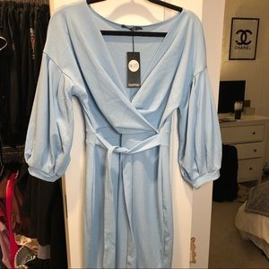 Light blue Boohoo dress